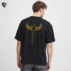 Eye of Horus Oversized Tee White – 100% Egyptian cotton streetwear – Gems of Egypt
