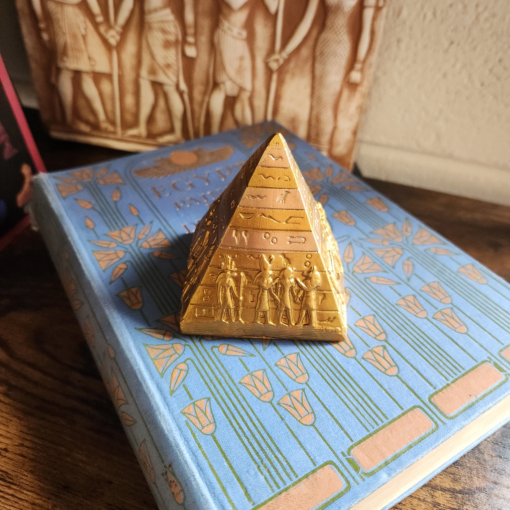 Egyptian Golden Pyramid Statue