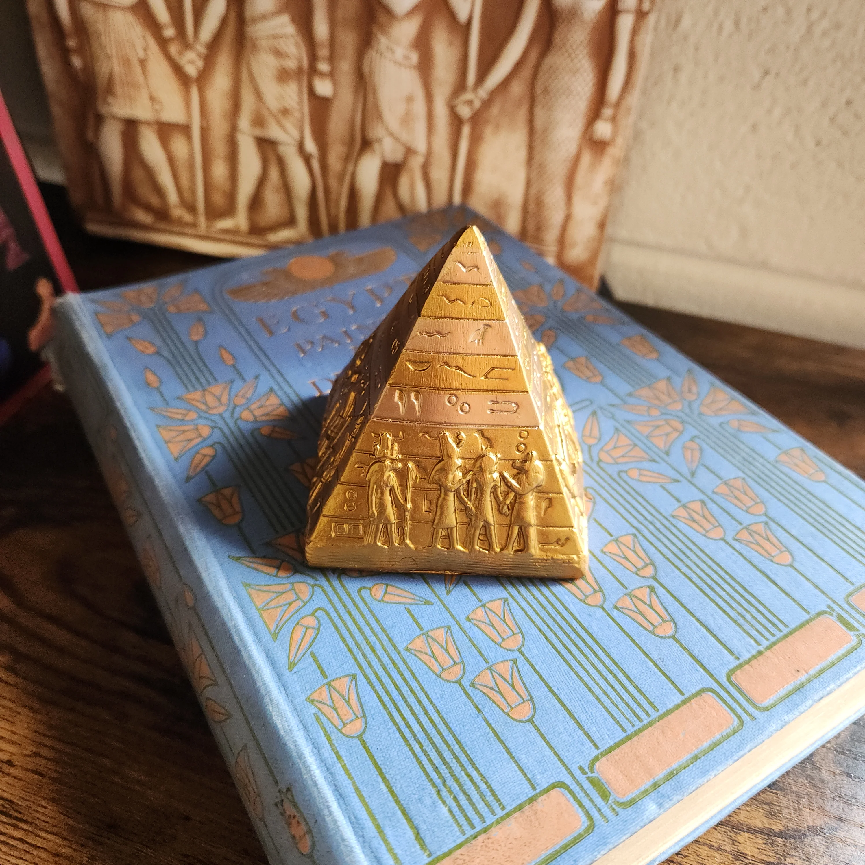 Egyptian Golden Pyramid Statue