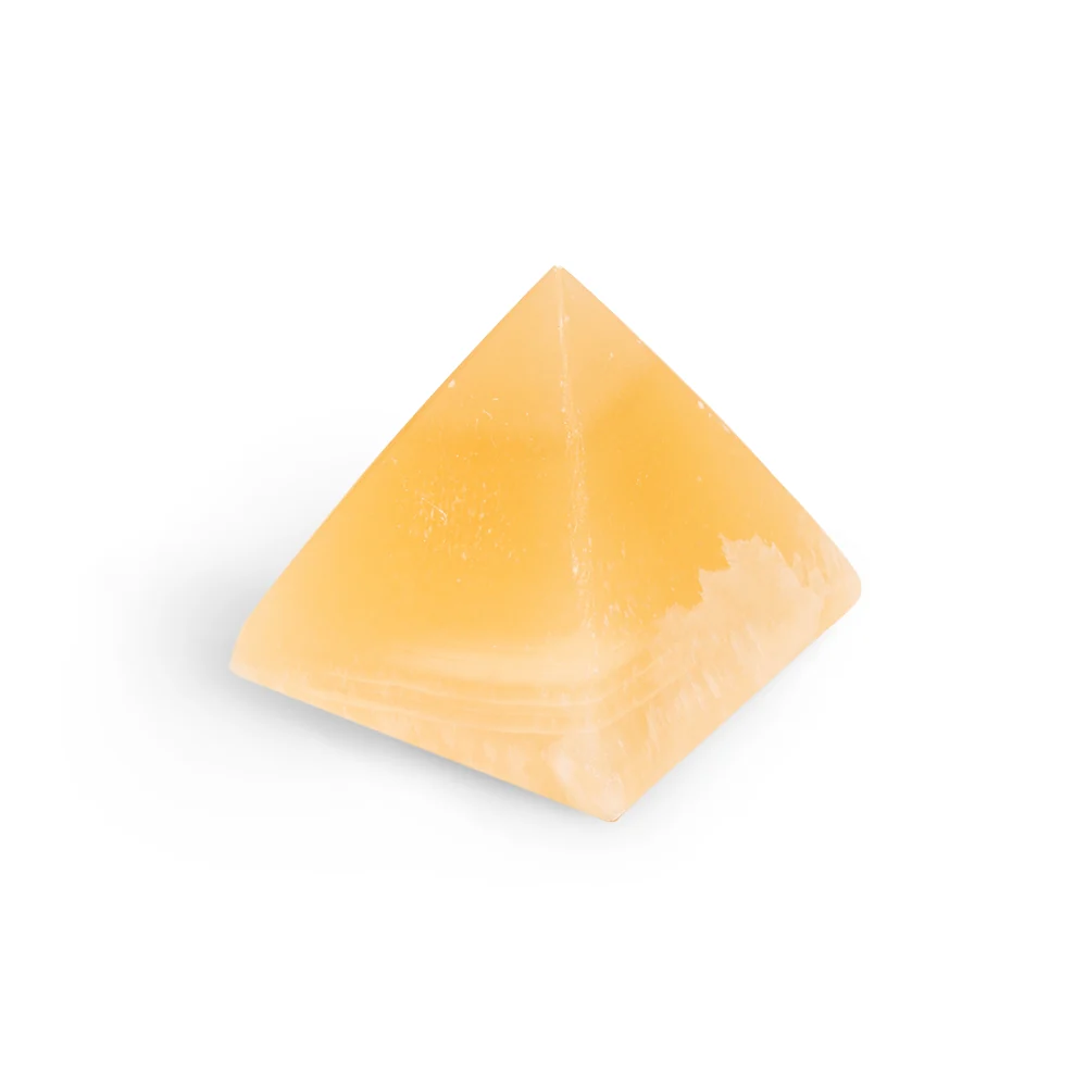 Egyptian Alabaster Pyramid Statue - 2.25 Inches