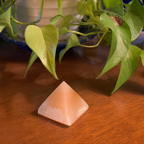 Egyptian Alabaster Pyramid Statue - 2.25 Inches