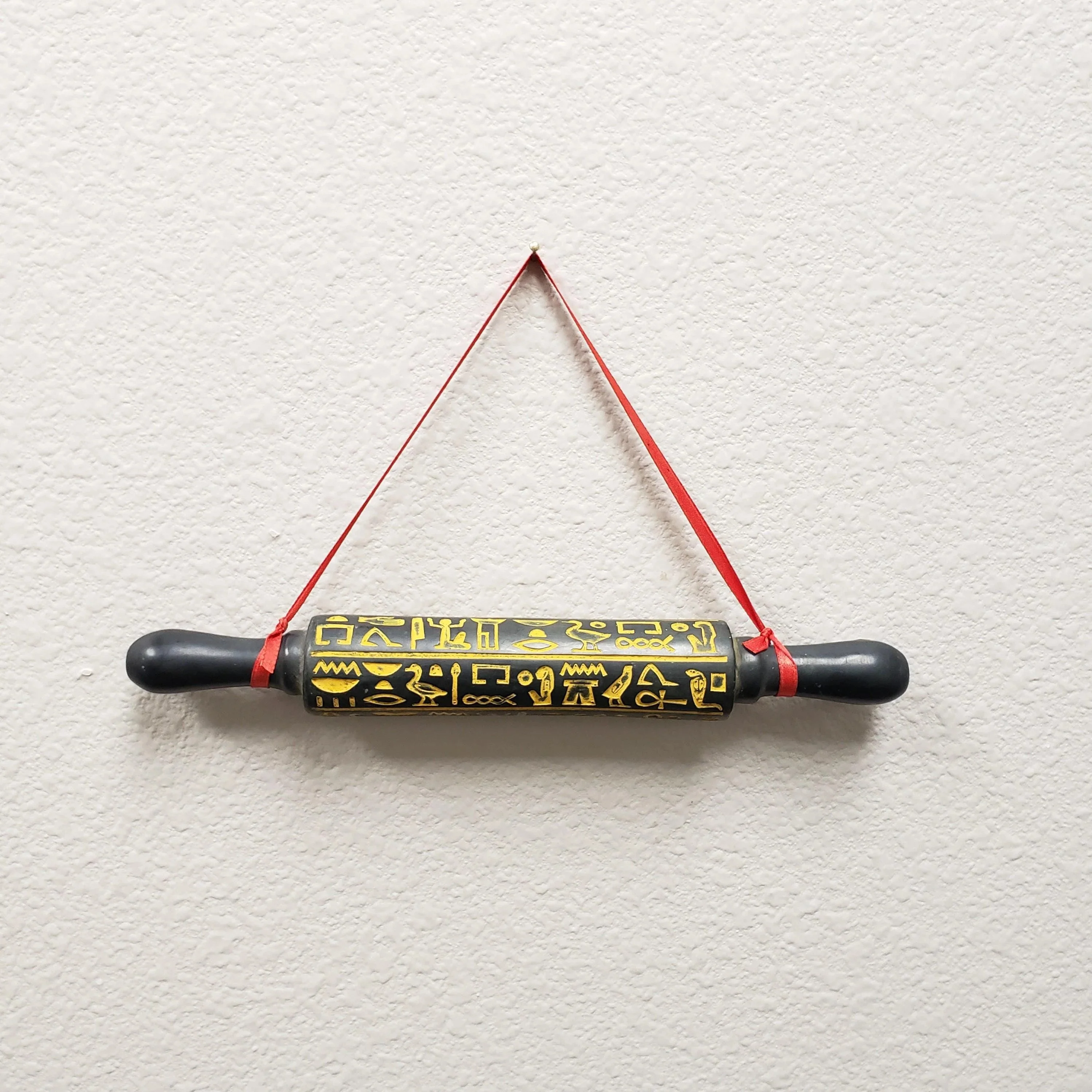 Hieroglyphic Rolling Pin - Decorative Use Only - Made in Egypt