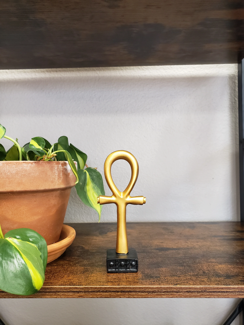 Egyptian Ankh Statue Collectible - Made in Egypt